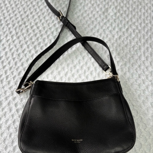 Kate Spade Black Pebbled Leather Shoulder Bag - Picture 2 of 6